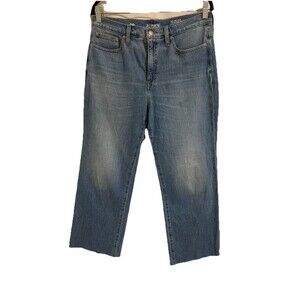 J. Crew 96 Kick Out Crop Jeans Raw Hem Womens Size 29